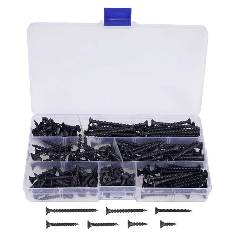 BRADOO-230 Pcs One Set Self Tapping Suit Cross Head with Hard Self Tapping Screw M3.5 Plasterboard Screw Wall