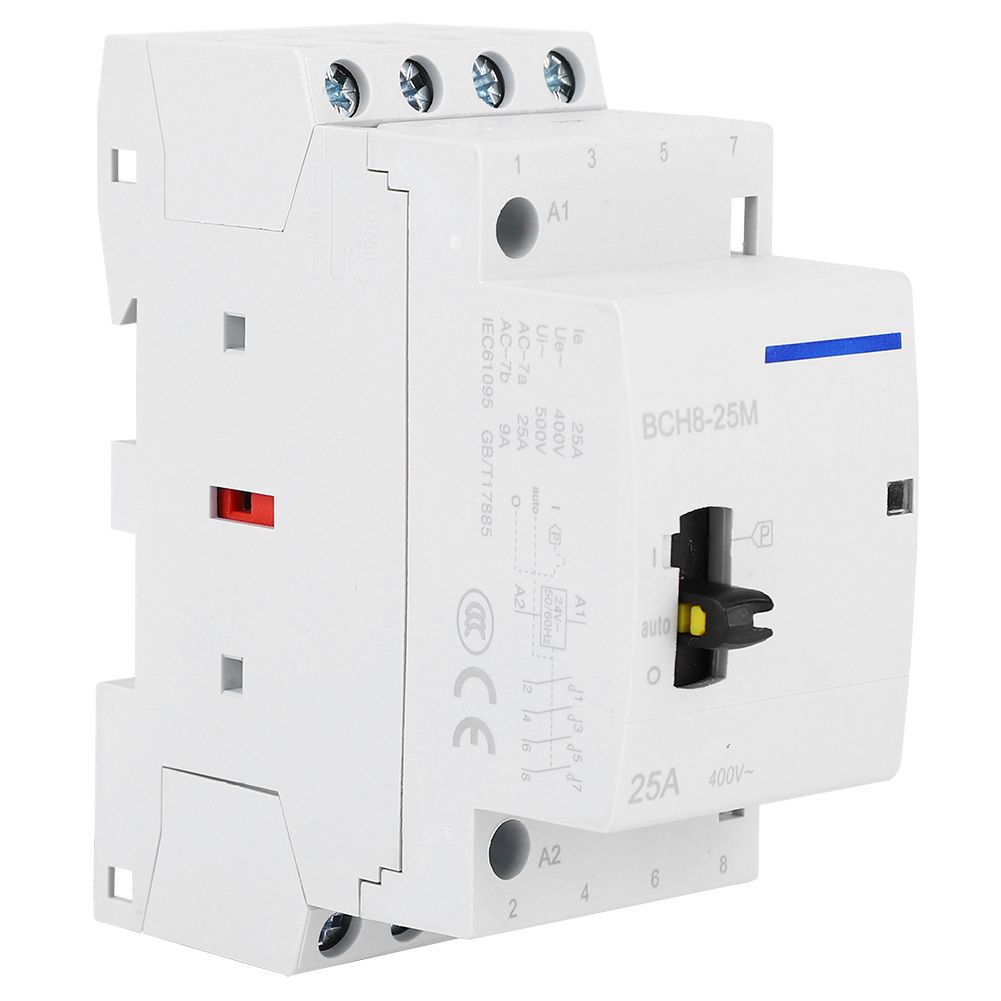 BCH8-25M 4P 25A 9A 24V Din Rail Household Contactor 4NO 4NC 2NO2NC New