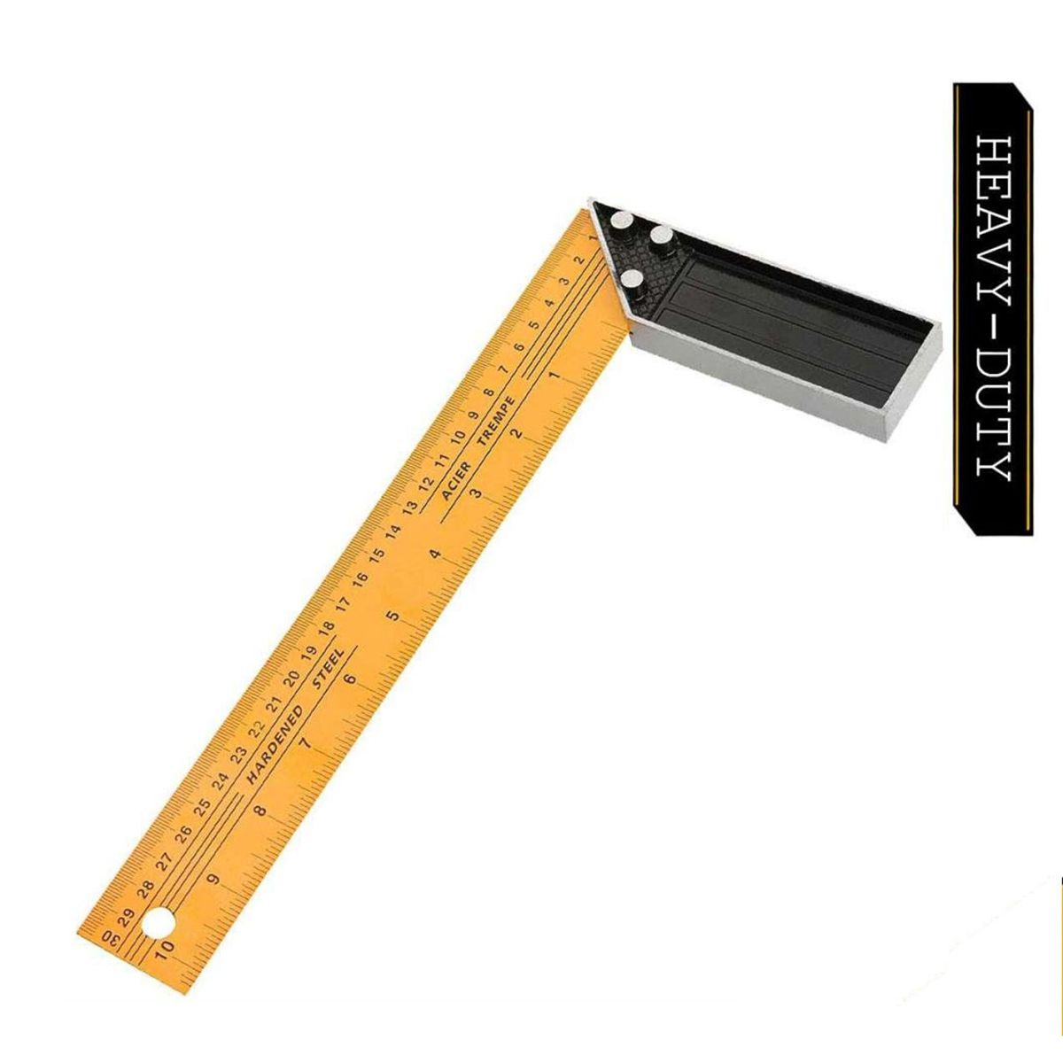 TOLSEN Carpentry Angle Tri Square (250mm,10") Aluminum Handle 35080
