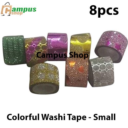 Colorful Washi Tape - Small - 8pcs