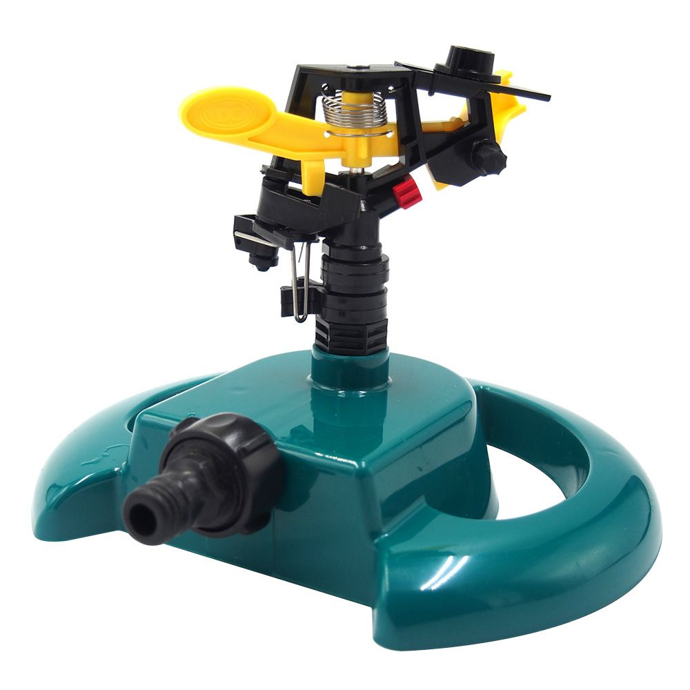Sprinkler Disc Watering Base Plastic Automatic Water Sprinklers for Lawn, Fish Pond, Garden 360°Rotation