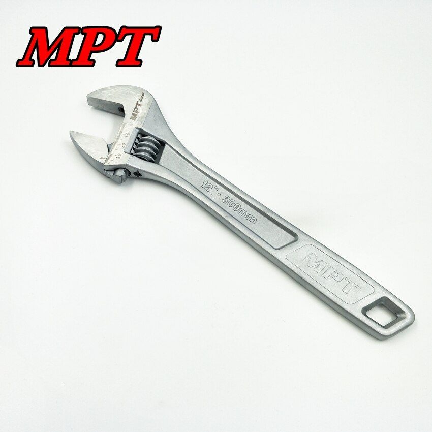 MPT Adjustable Wrench 12 Inch (300mm) with Laser Scale MHC01001-12