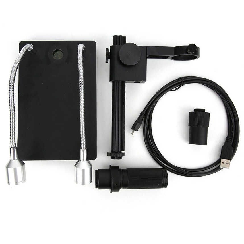 Adjusting Bracket Aluminum Alloy Microscope Adjustment Lifting with Light 150X Zoom Lens Set