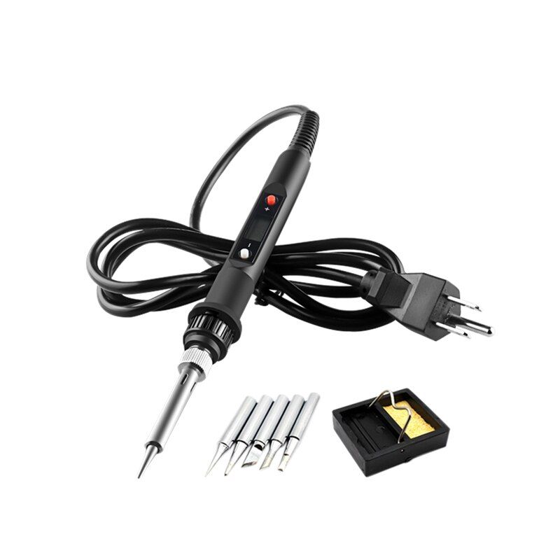 PJLSW 220V 80W LCD Electric Soldering iron Adjustable Temperature Solder iron With quality soldering Iron Tips and kits