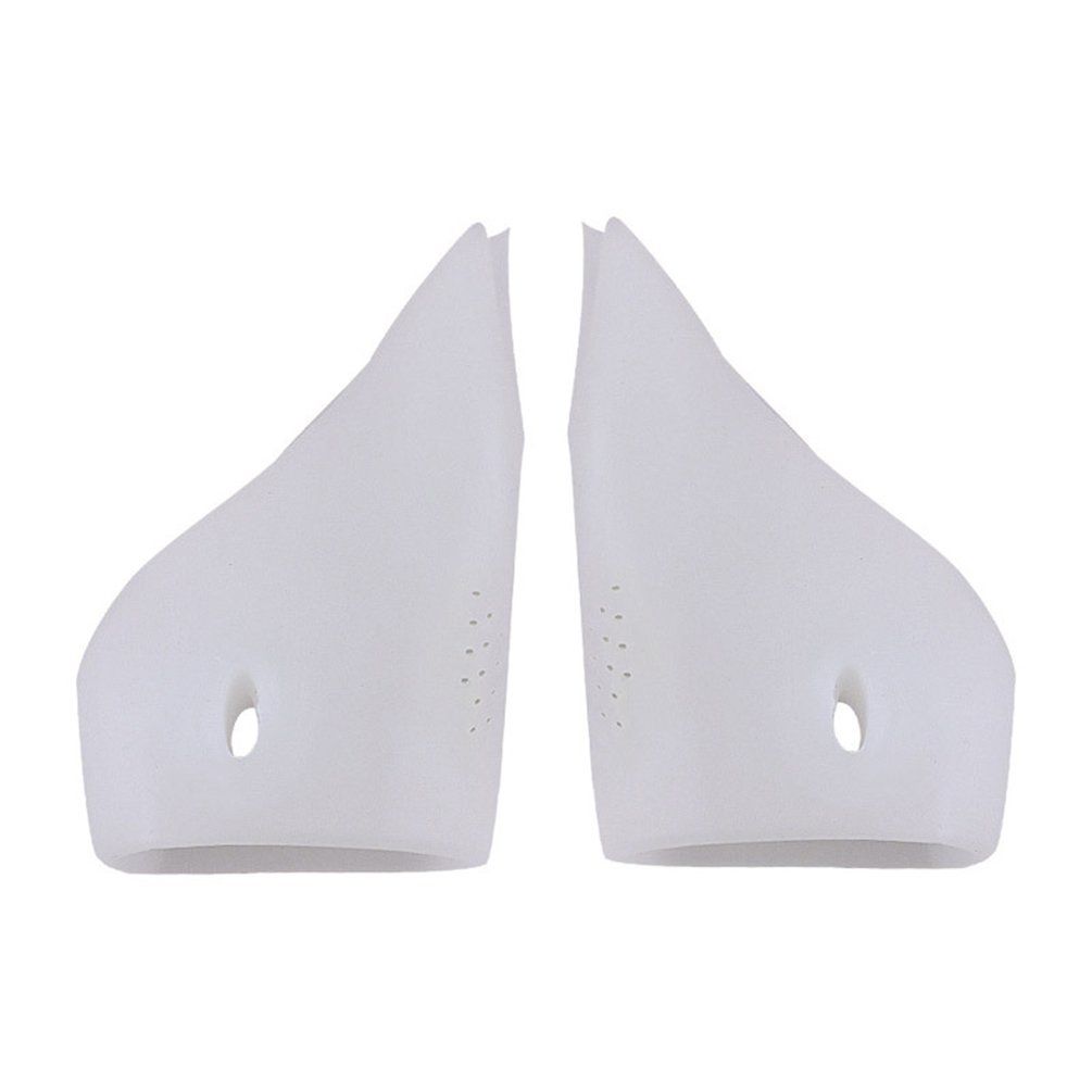 Male Female Double-Hole Thumb Hallux Valgus Orthosis Toe Splitter Corrector white