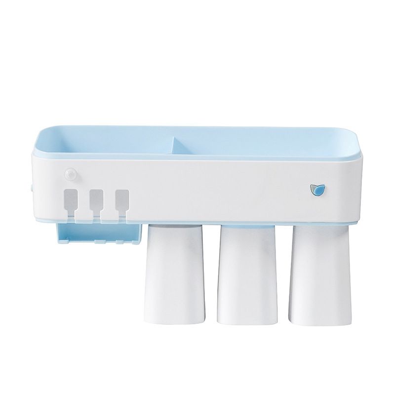 Intelligent No Punching Toilet Ultraviolet Disinfection Mouthwash Cup Storage Toothbrush Shelf B