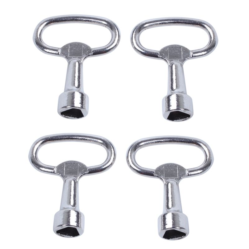 Key Slot for Bolt Triple-Cornered Triangular Metal Panel 8 mm x 4
