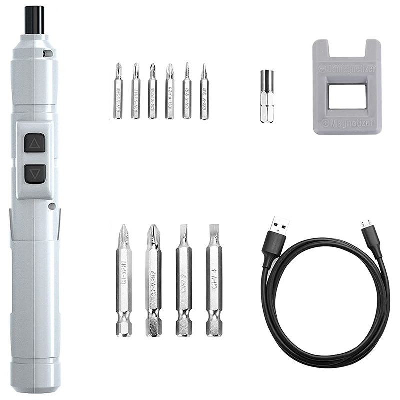 Electric Screwdriver 3.6V Small Screwdriver, USB Fast Charge Screwdriver Kit, Pen-Sized Mini Screwdriver