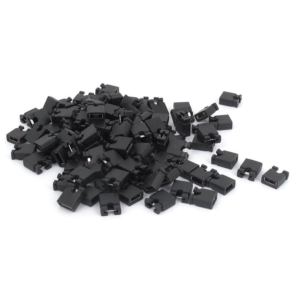 120 Pcs 2.54mm Standard PCB Shunts Short Mini Jumper Cap Connector - Black