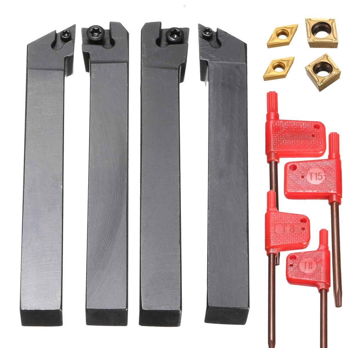 Spare parts 4Pcs Of SCLCR/L SDJCR/L Lathe Turning Tool Holder With CCMT And DCMT Insert