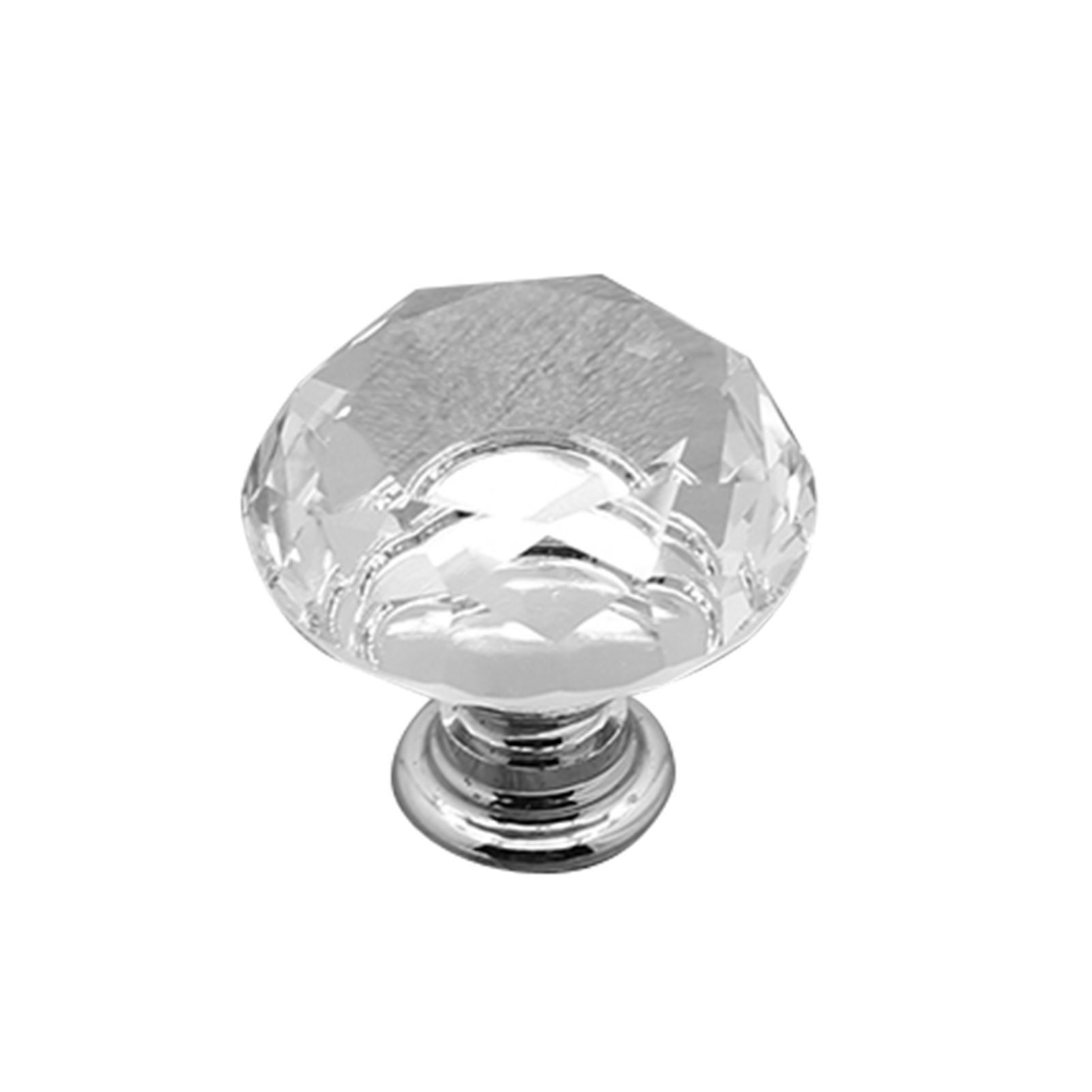 701 30mm Diamond Shape Drawer Handle Faux Crystal Anti-fall Off Home Improvement Sturdy Durable Cabinet Pulls for Cabinet