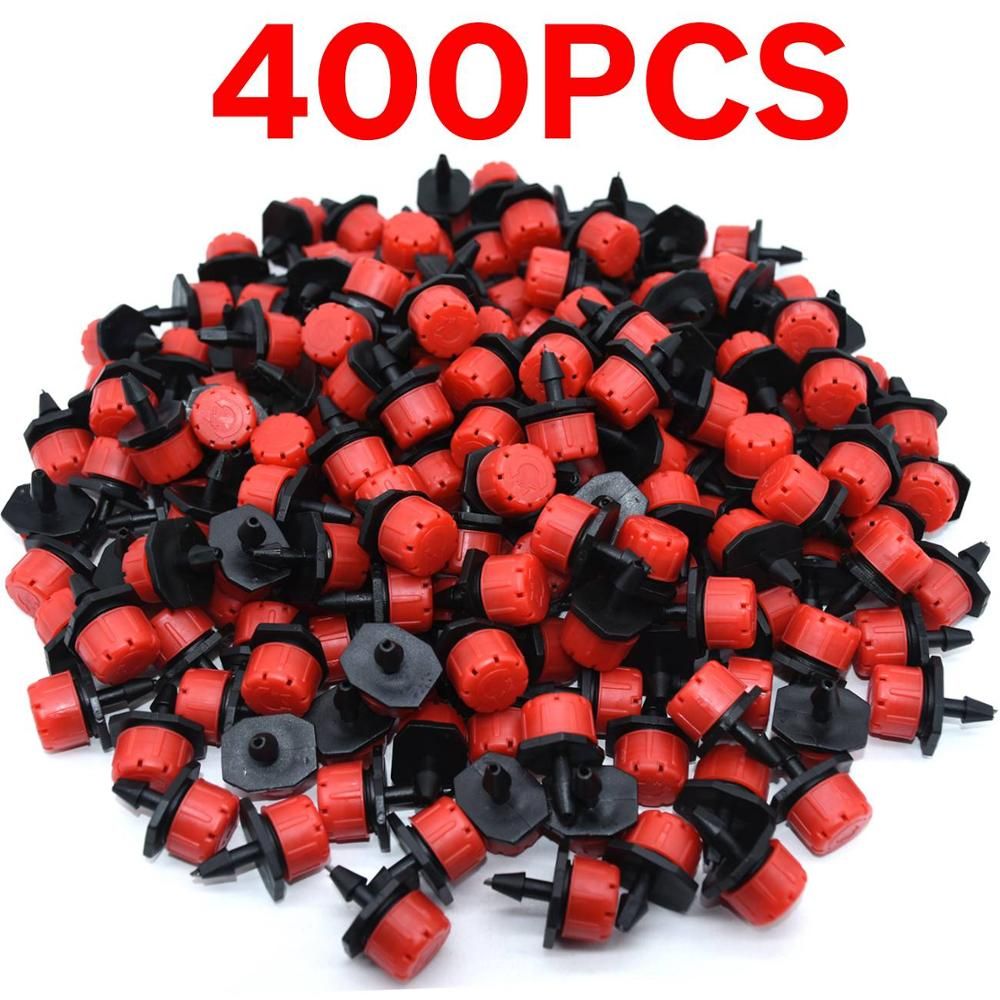 30-500PCS Adjustable 1/4 Irrigation Misting Dripper Sprinkler Head Micro Flow Drip Head Garden Watering Tool Lawn Greenhouse
