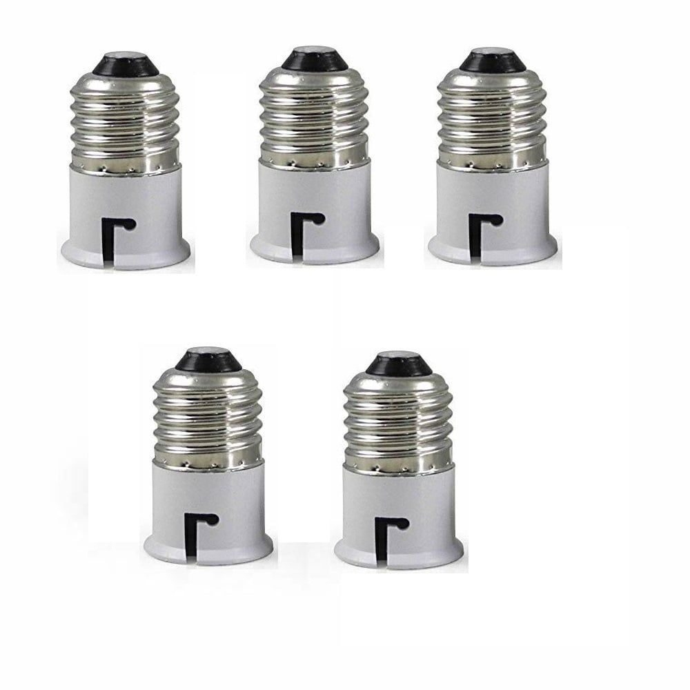 Bulb Base Socket (E27 To B22) Converter Adapter 5Pis