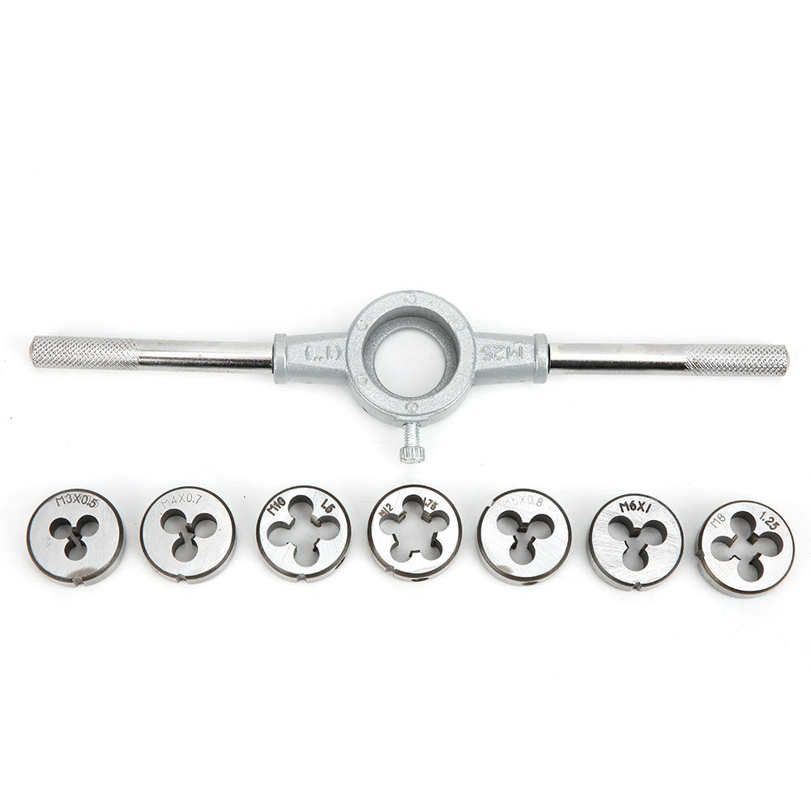 Wrench 8PCs Die Hinge Set Manual Tapping Hand Tool Hardware Accessory Metric Alloy Steel