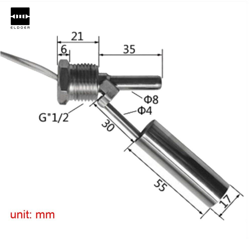 1Pc 220V DC 1.5A 50W CR Horizontal Tank Liquid Float Switch Water Level Sensor Stainless Steel Wholesale price