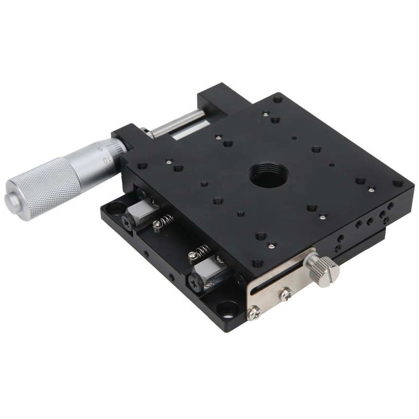 Linear Stage X‑Axis Thin High Accuracy Manual Platform Sliding Table Aluminum Alloy XPG80