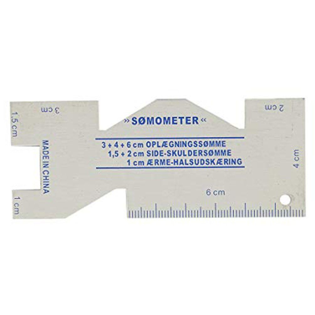 MA Metal Sewing Gauge Ruler, Sewing Measuring Gauge, Quilting Rulers, Sewing Tool Accessory, Gauge for Sewing Diy Crafts, Metal Sewing Measuring Gauge, Tailor Craft Sewing Accessories Aluminum Sewing Measuring Sewing Measuring 1