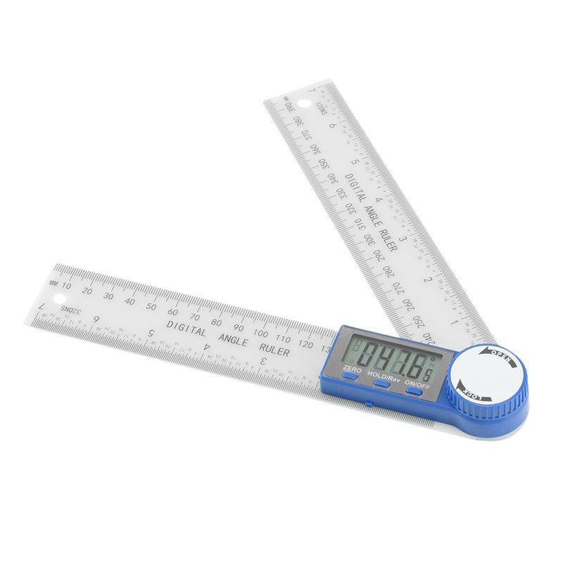 Angle Finder-Digital Protractor Angle Gauge, 2-In-1 Angle Measurement Tool ,360 Degrees Inch Metric Scale Rulers