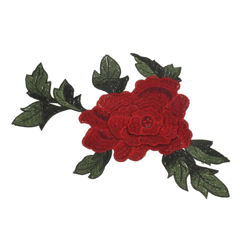 Cute Colorful Applique Flowers Patch Embroidered Sew on Clothes Bags Handmade DIY Craft Ornament Fabric Sticker
