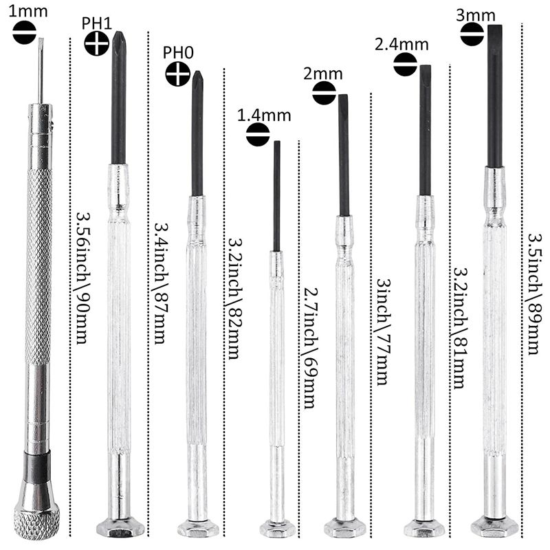 Eyeglass and Sunglasses Repair Kit,Glasses Screws Kit and Nose Pads with 6 Pcs Screwdrivers and 3 Pcs Tools for Glasses
