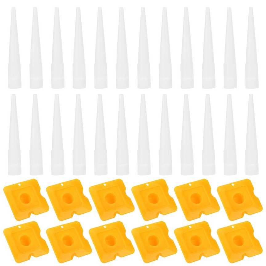 chenmeng la 36pcs caulking finisher tools glue nozzle sealing cover for door window bathroom kitchen
