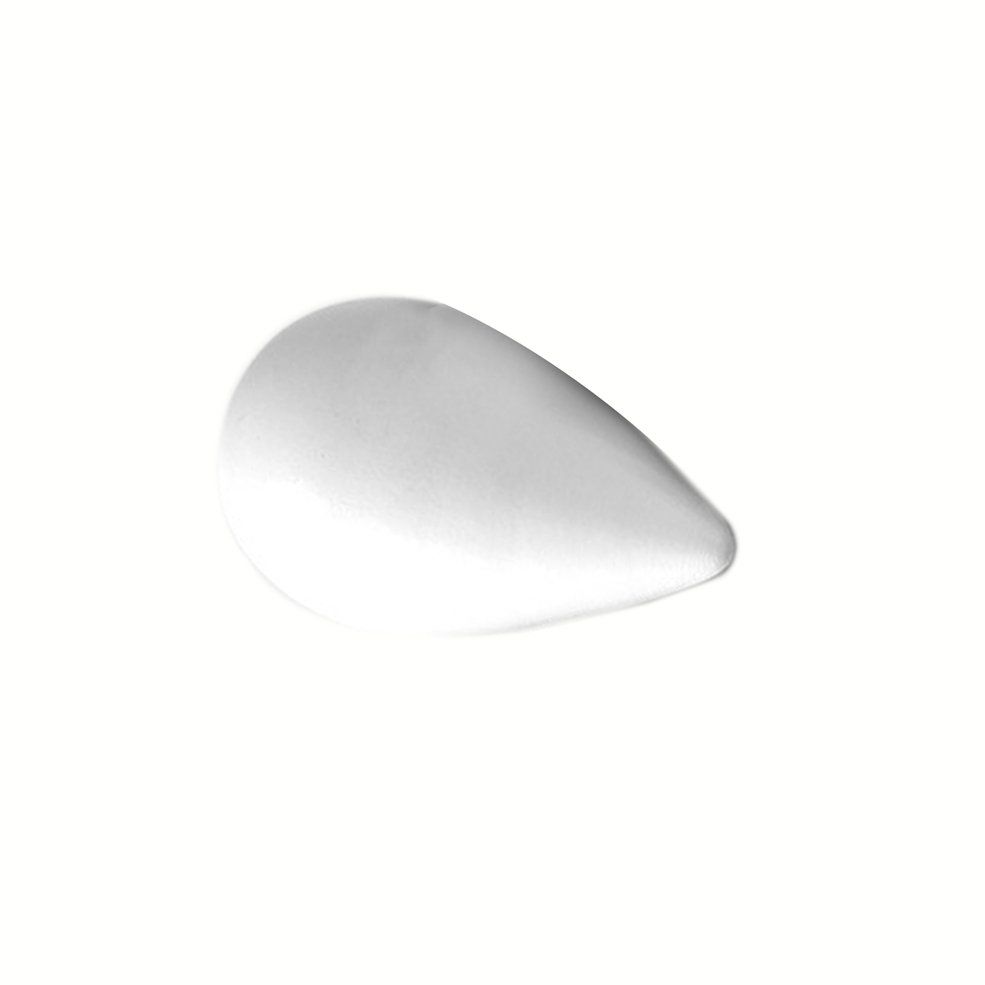 Water Drop Shape Wooden Craft Coat and Hat Hook Wall Hanger Wall Decor-white