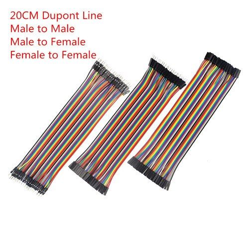 20cm Male to Male,Female to Male and Female to Female Jumper Wire Connector Dupont Cable for arduino DIY KIT