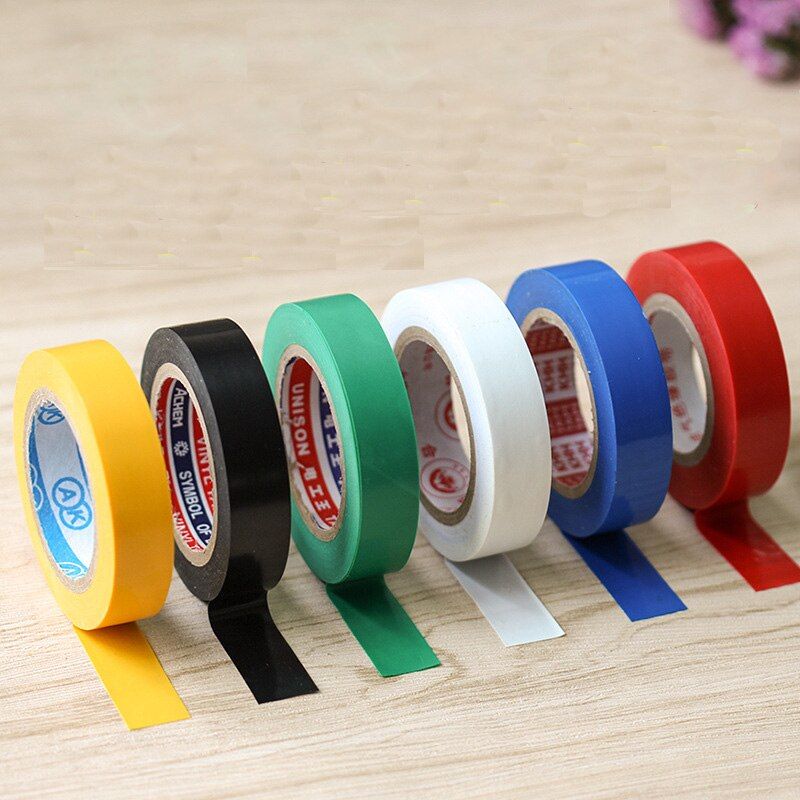 Heat Resistant Electrical Tape Insulation Adhesive Waterproof PVC Tape 16 mm x 10m/15M