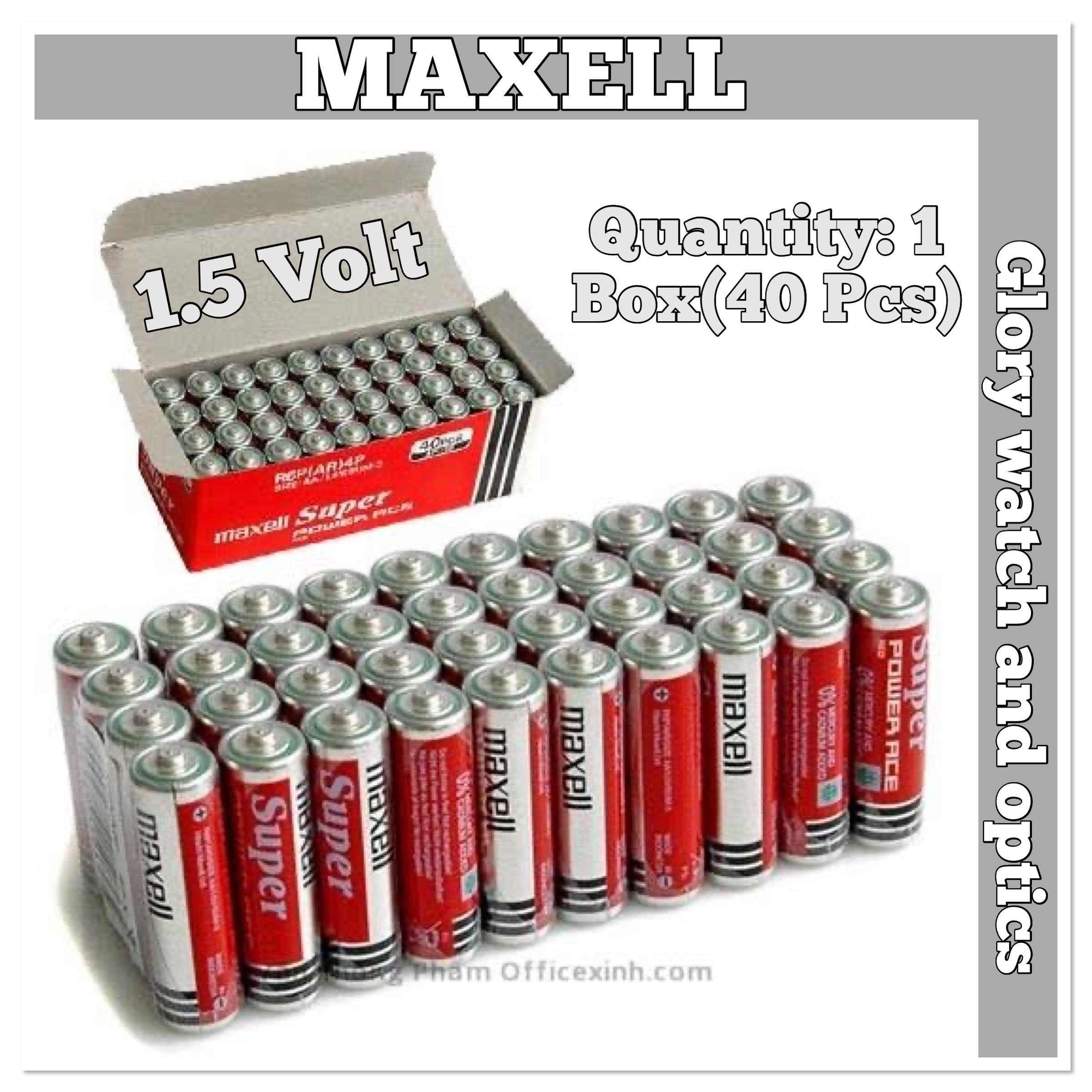 MAXELL AA Size Metal body Battery: 1 box(40 Pcs)
