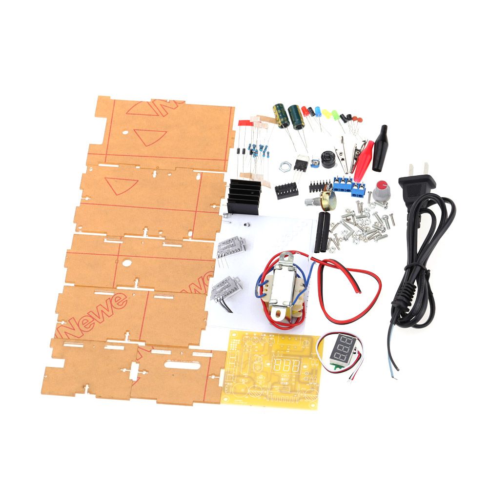 LM317 1.25V-12V Continuously Adjustable Regulated Voltage Power Supply DIY Kit US/EU