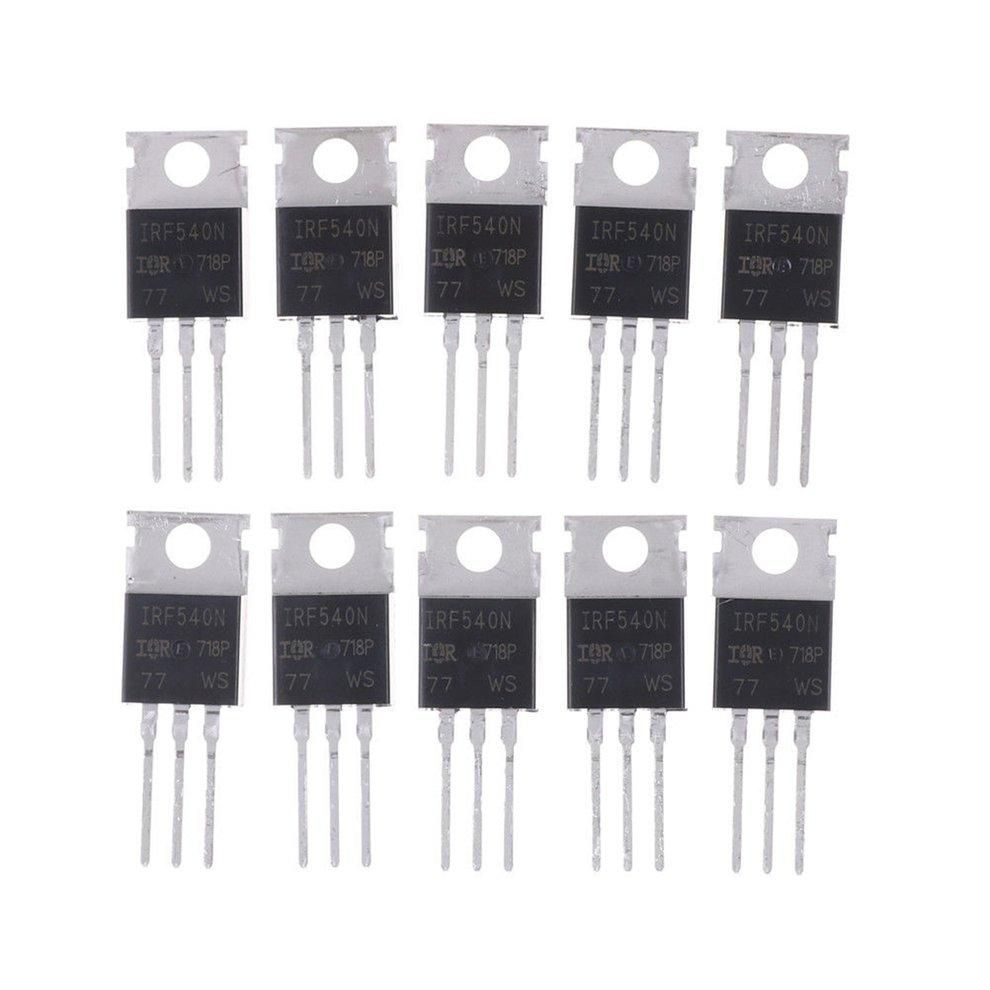 EF 10PCS IRF540N IRF540 TO-220 N-Channel 33A 100V Power MOSFET High Performance