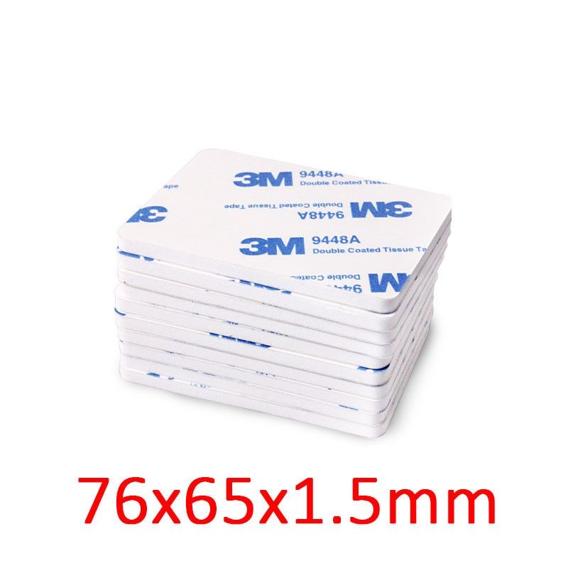 10-100pcs Strong Pad Mounting Tape Double Sided Adhesive Acrylic Foam Tape Two Sides Mounting Sticky Tape Black Multiple size