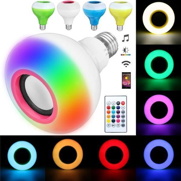 Smart Led Remote Control Bluetooth Speaker Music Bulb - AC, RGB remote control Bluetooth music bulb lamp, Led Music BulbWith Bluetooth Speaker