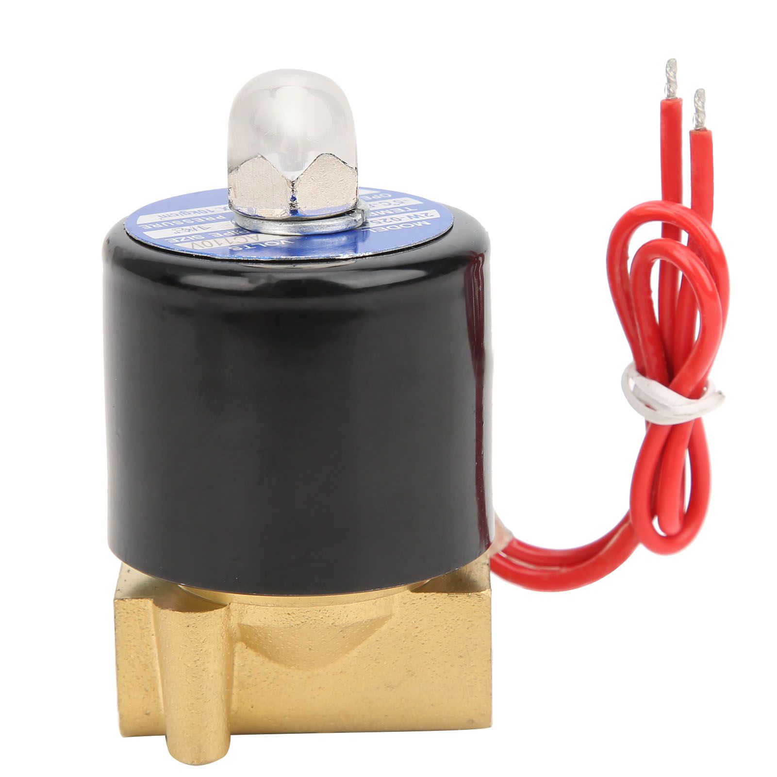 U.S. 1/8" Brass Electric Solenoid Valve Normally Closed Air Water