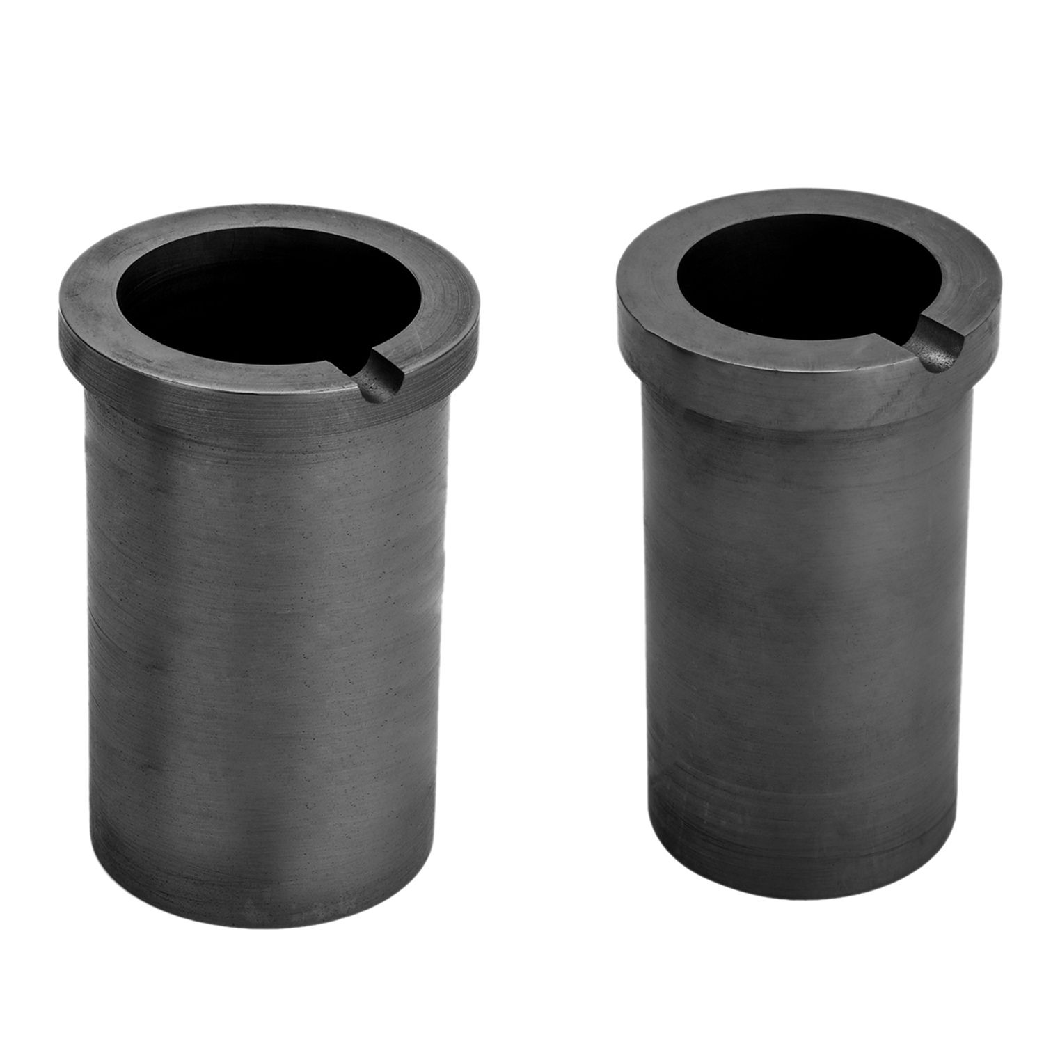2x High-Purity Melting 2Kg /3Kg Graphite Crucible Good Heat Transfer Performance for High-Temperature Gold and Silver Metal Smelting Tools