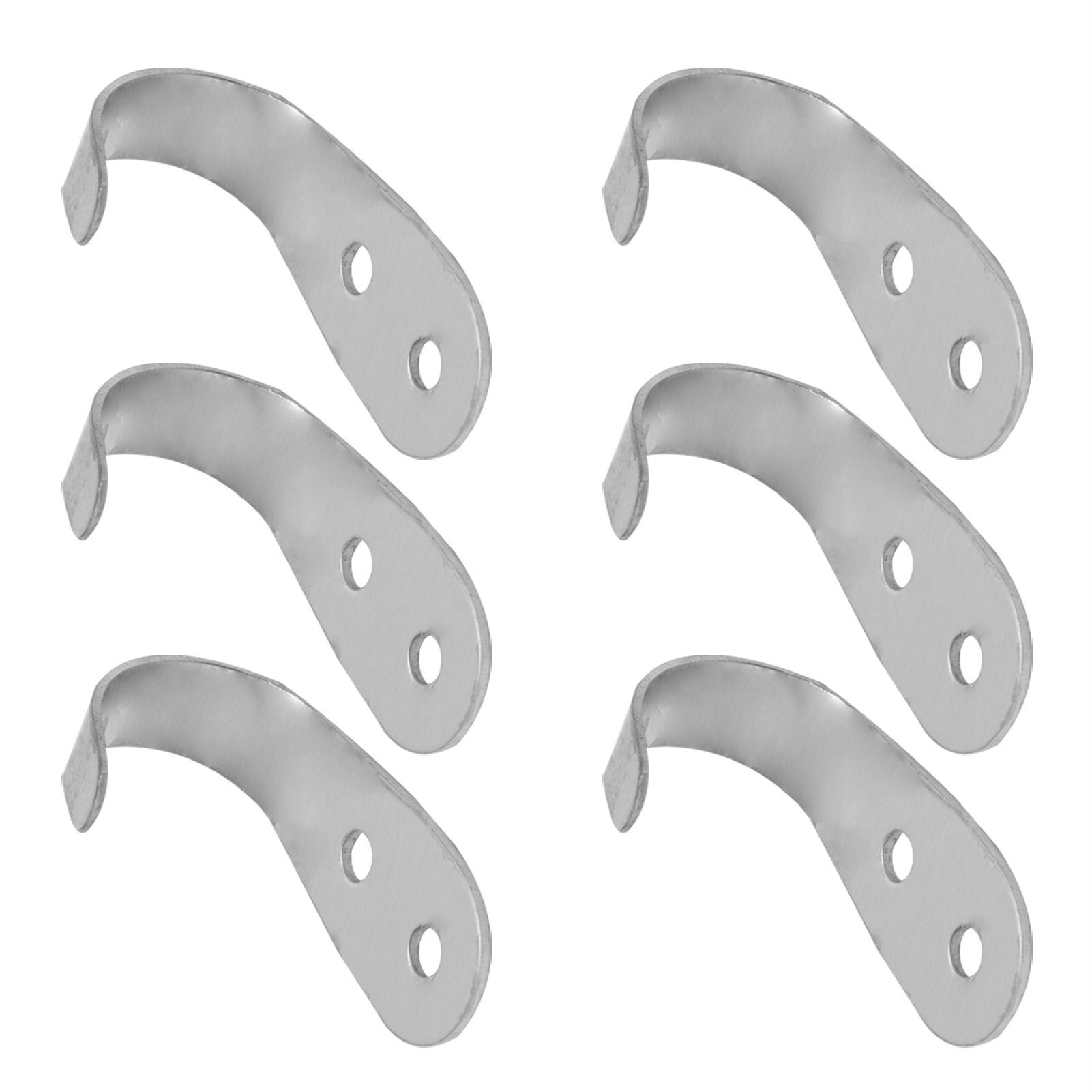 10pcs Coat Hook Durable Stainless Steel Key Towel Hat Wall Mounted Hooks For DC