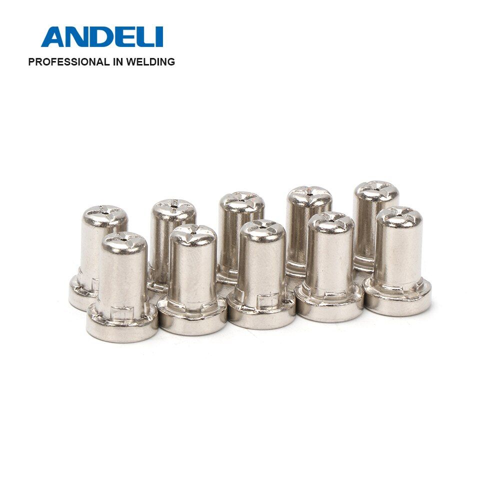 10Pcs PT-31 CUT-40 consumables Air Plasma Cutter Cutting Nozzles Electrode Tip Torch Consumable Kits 40A Fit For LGK-40 CUT-40