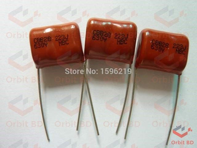 Metallized Polypropylene Film 22nF Capacitor 223J 630V-10Pcs