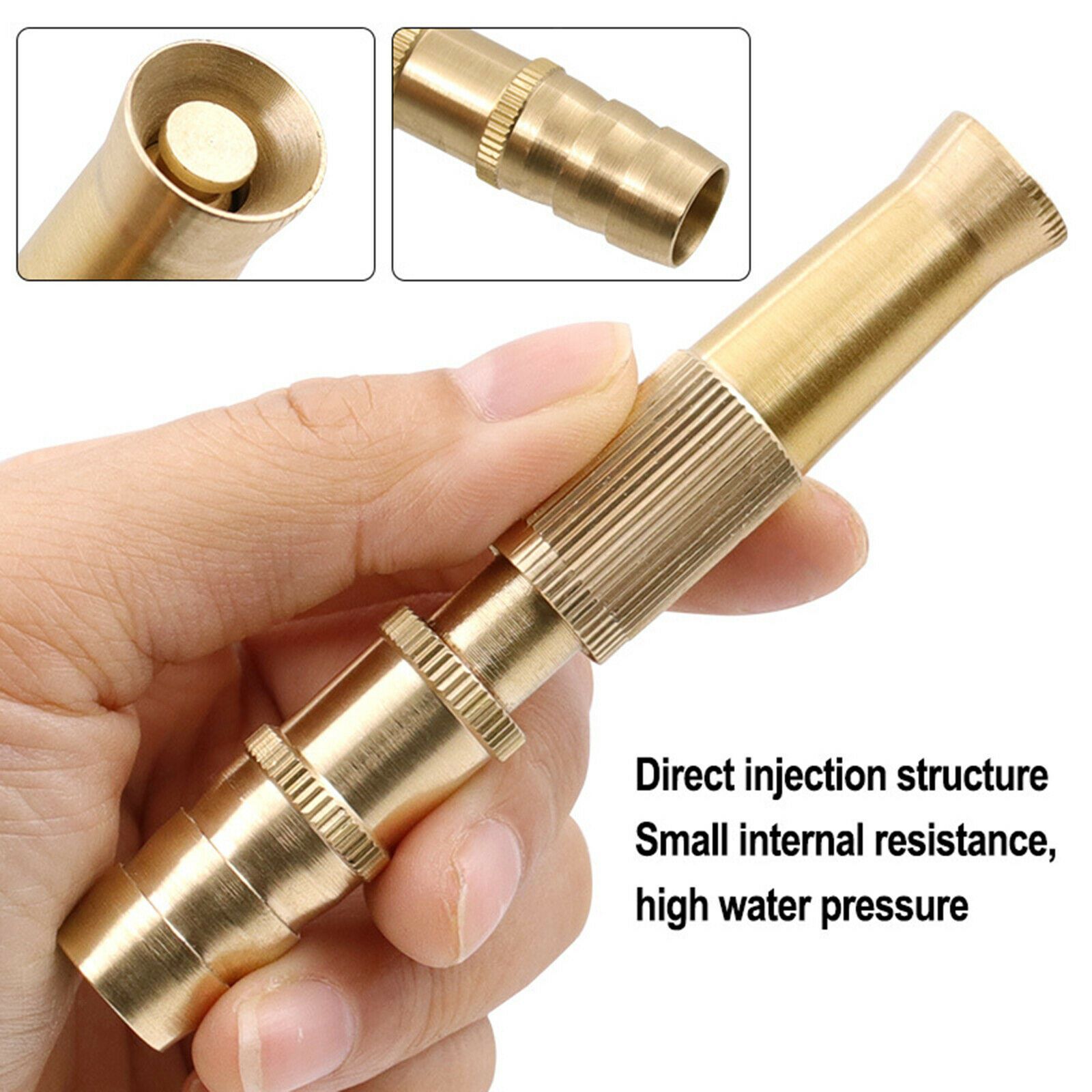 High Pressure Copper Spray Nozzle Hose Pipe Home Washing Car/Boat /Decks Tools