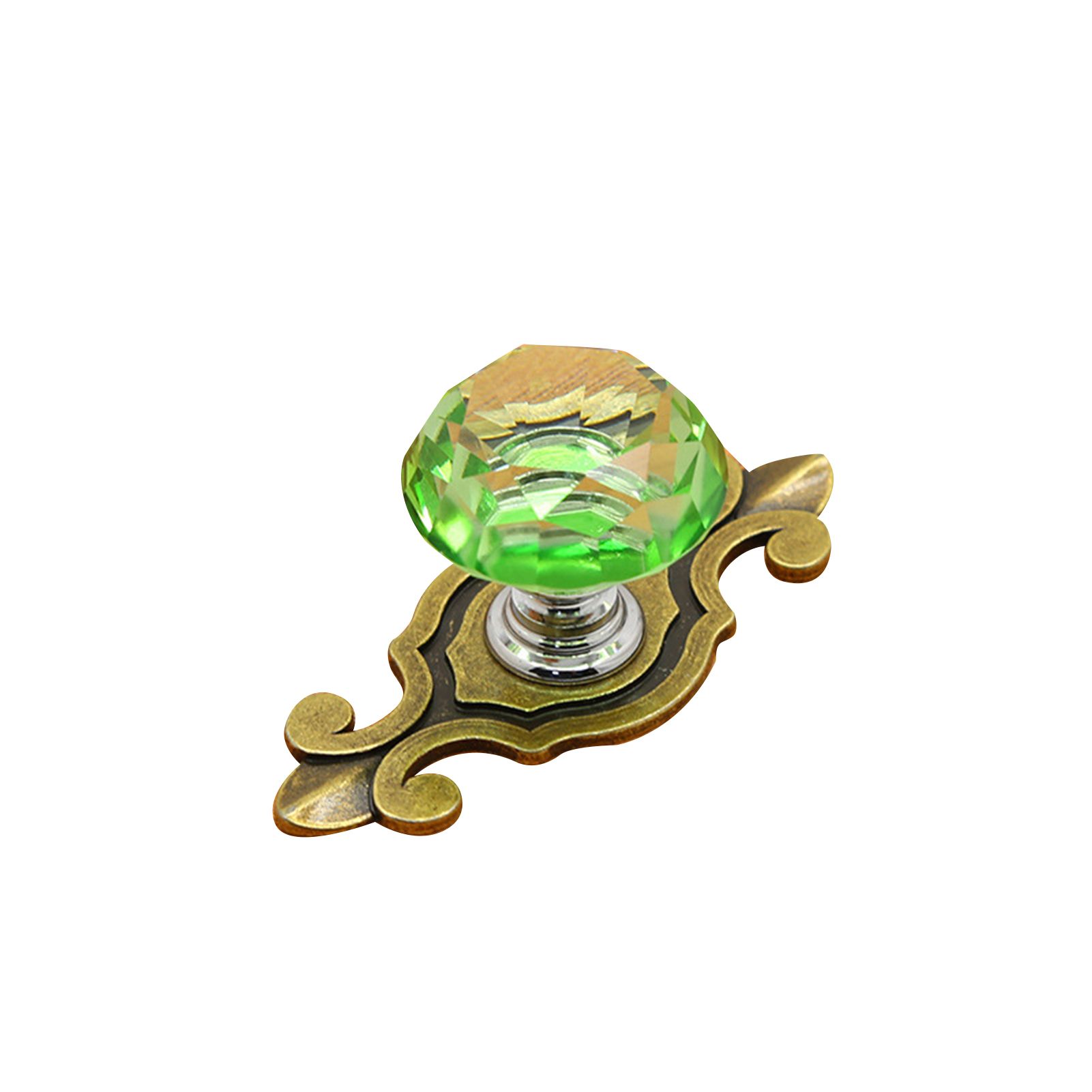Drawer Pulls Faux Crystal Colorful Charming Cabinet Knobs