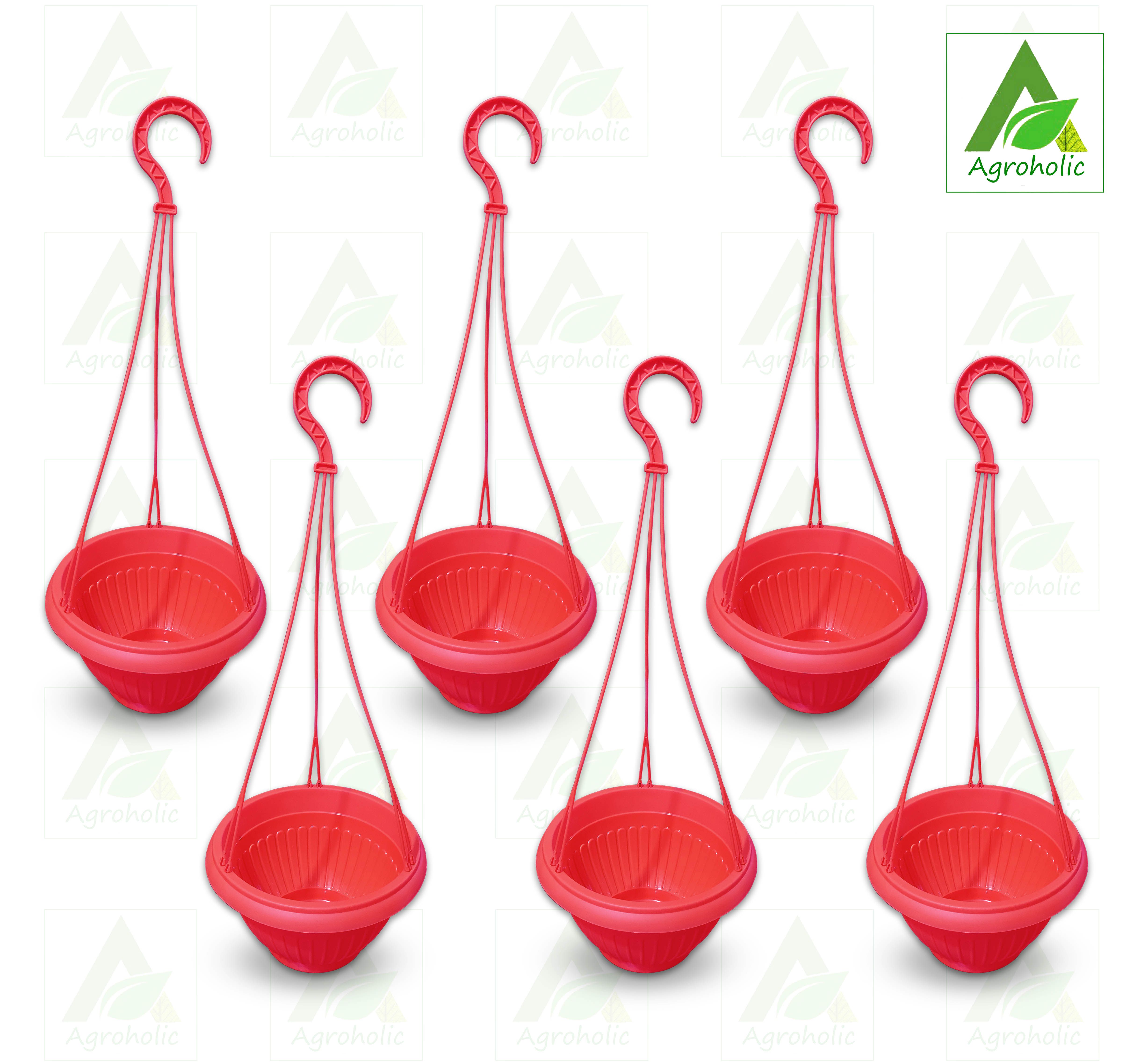 11 Inch large City Hanging Planter - 6 pcs