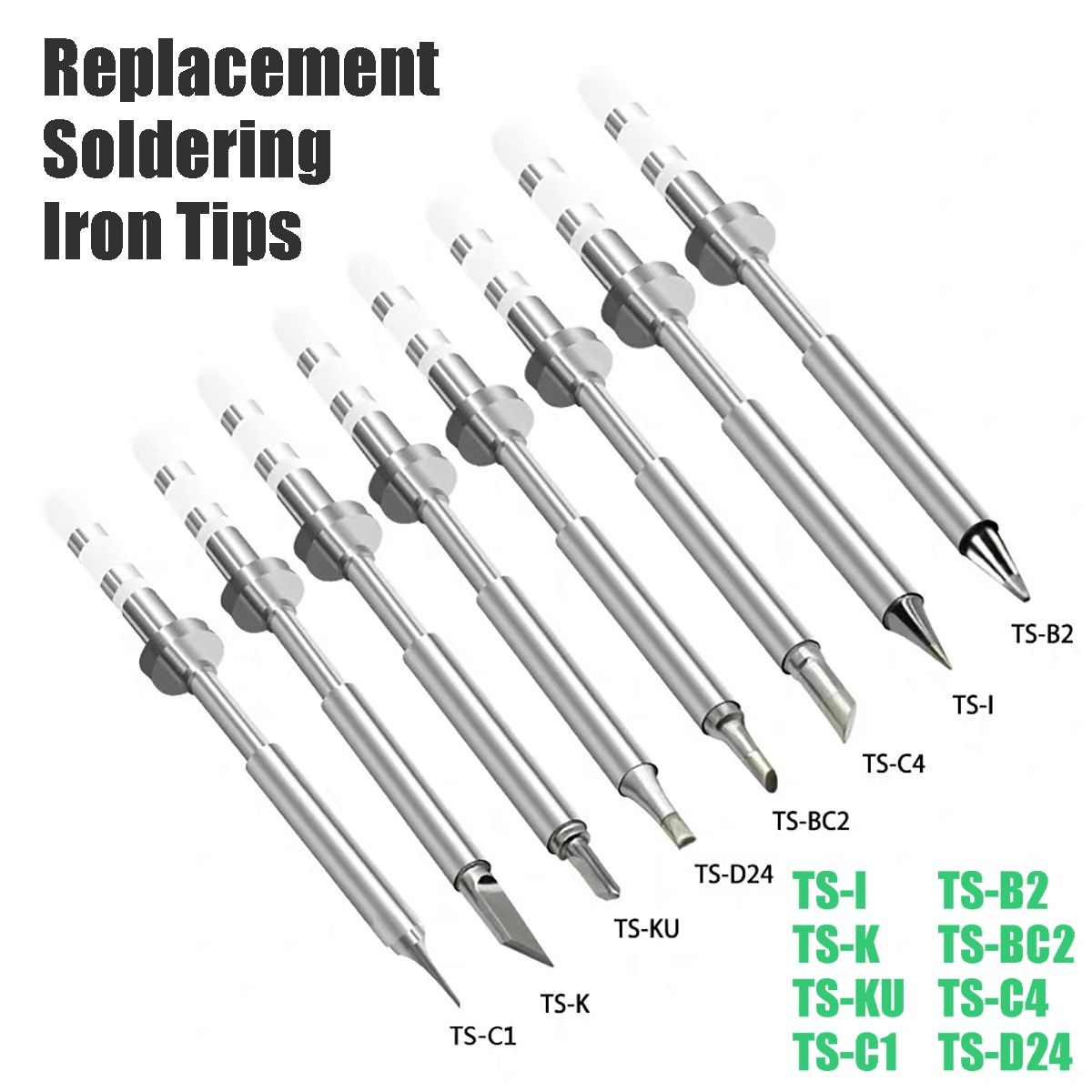 Replacement Soldering Iron Tips TS-C1 TS-K TS-KU TS-D24 TS-BC2 TS-C4TS-I TS-B2 for SQ-001 SQ-D60 Soldering Iron