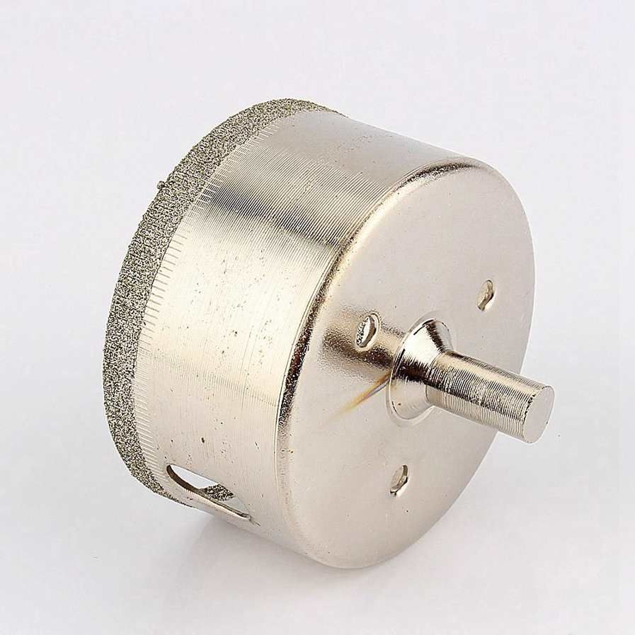 FTVOGUE Diamond Holesaw Core Drill Bits Tools Hole Saw for Glass Ceramic Tile Porcelain Granite Marble 60mm