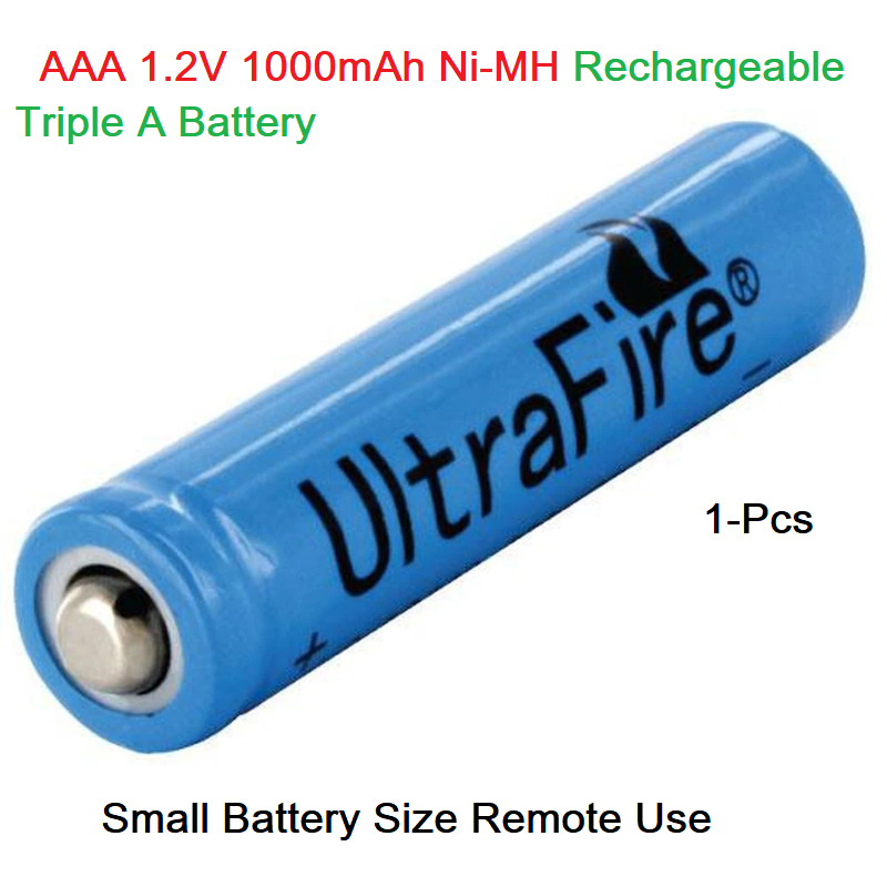 1.2V AAA SMALL Remote Battery 10440 AAA 1.2V 1000mAh Ni-MH Rechargeable Triple A Battery For Electric Toy Remote Control Car TV Remote NiMH Batteries