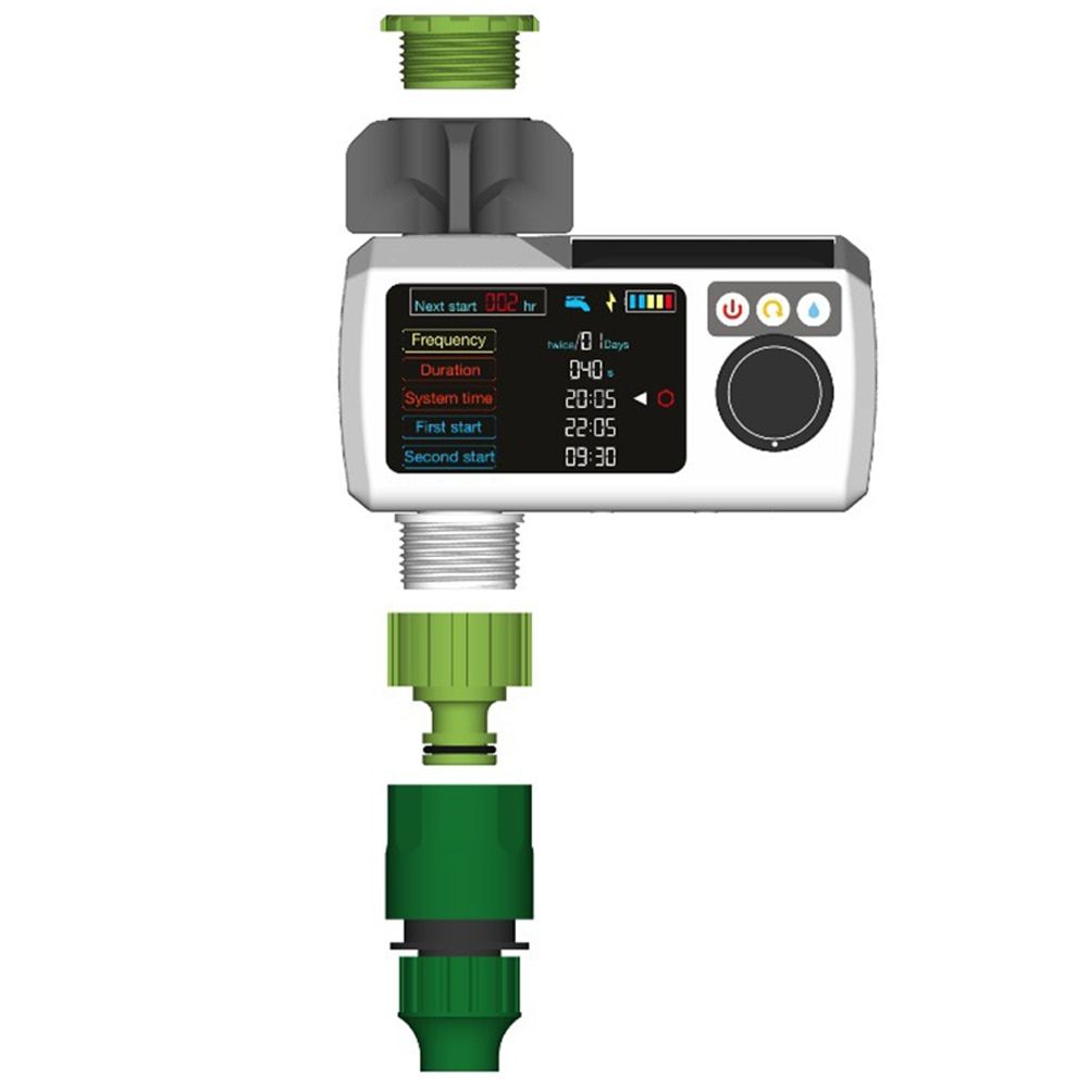 Automatic Electronic Irrigation Controllers Solar Power Water Timer LCD Garden Watering Home Digital Intelligence Watering Syste