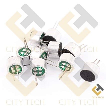 Electret Condenser Microphones 9mm Multipurpose Microphone Mini MIC Cartridge 2 Pin Type-5pcs