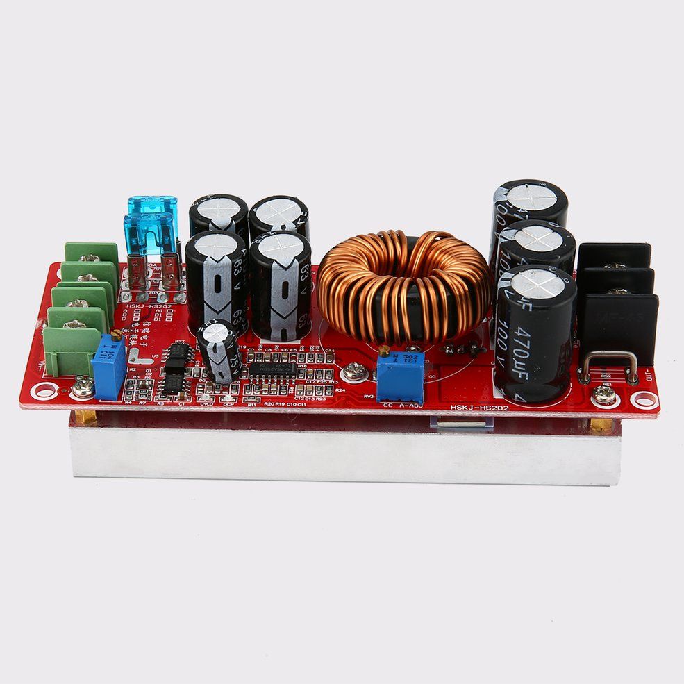 HA 1200W 20A DC Converter Boost Car Step-up Power Supply Module 8-60V to 12-83V L-Green