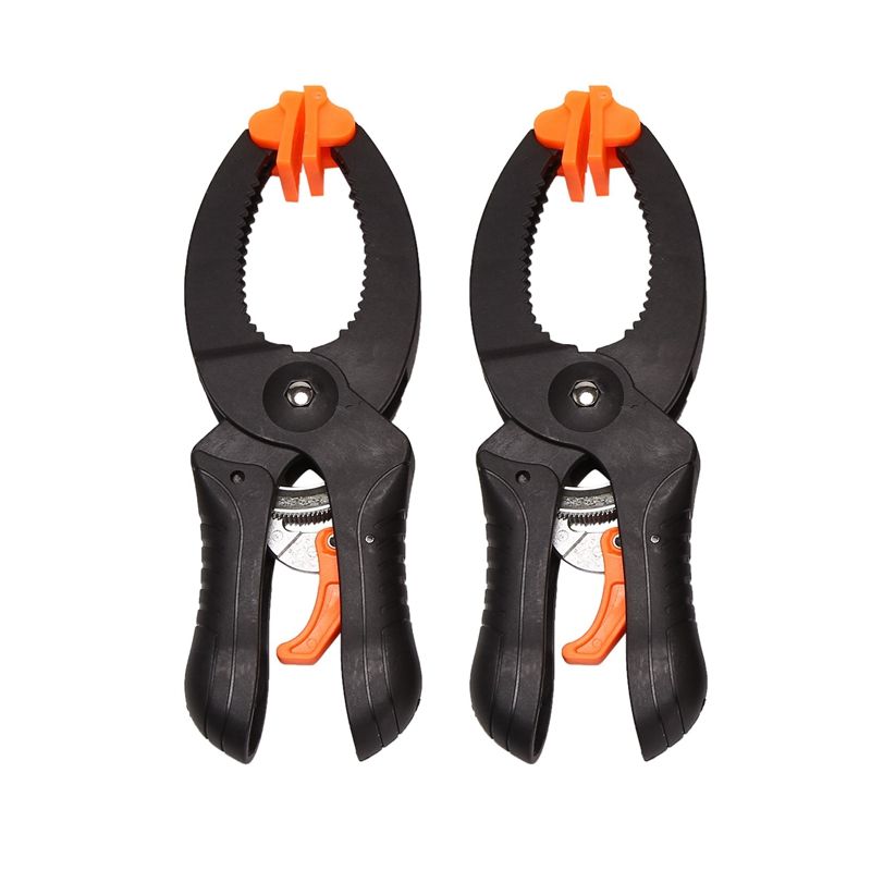 2 Pcs 8Inch Heavy Duty Nylon Ratchet Spring Clamps Woodworking Clamp Used for Home Decoration Handmade Project