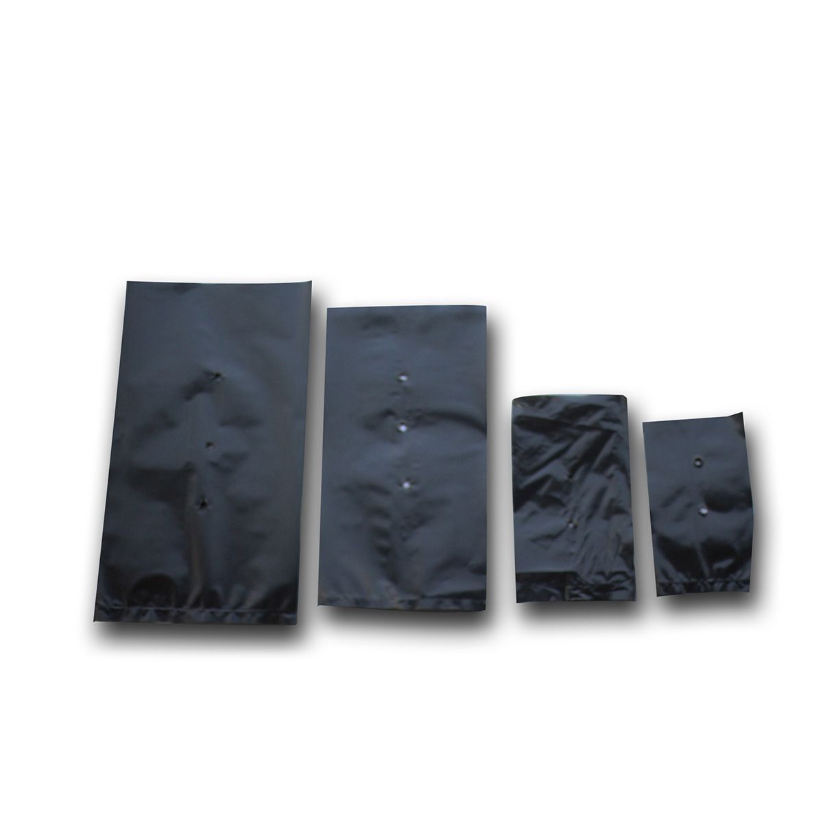 Nursery Black Poly Bag 14"/14" 500 gm for Planting  নার্সারী কালো পলি ব্যাগ (ছিদ্র ও ভাজ যুক্ত)  Nursery Pots Plant Grow Bags Seedling Planter