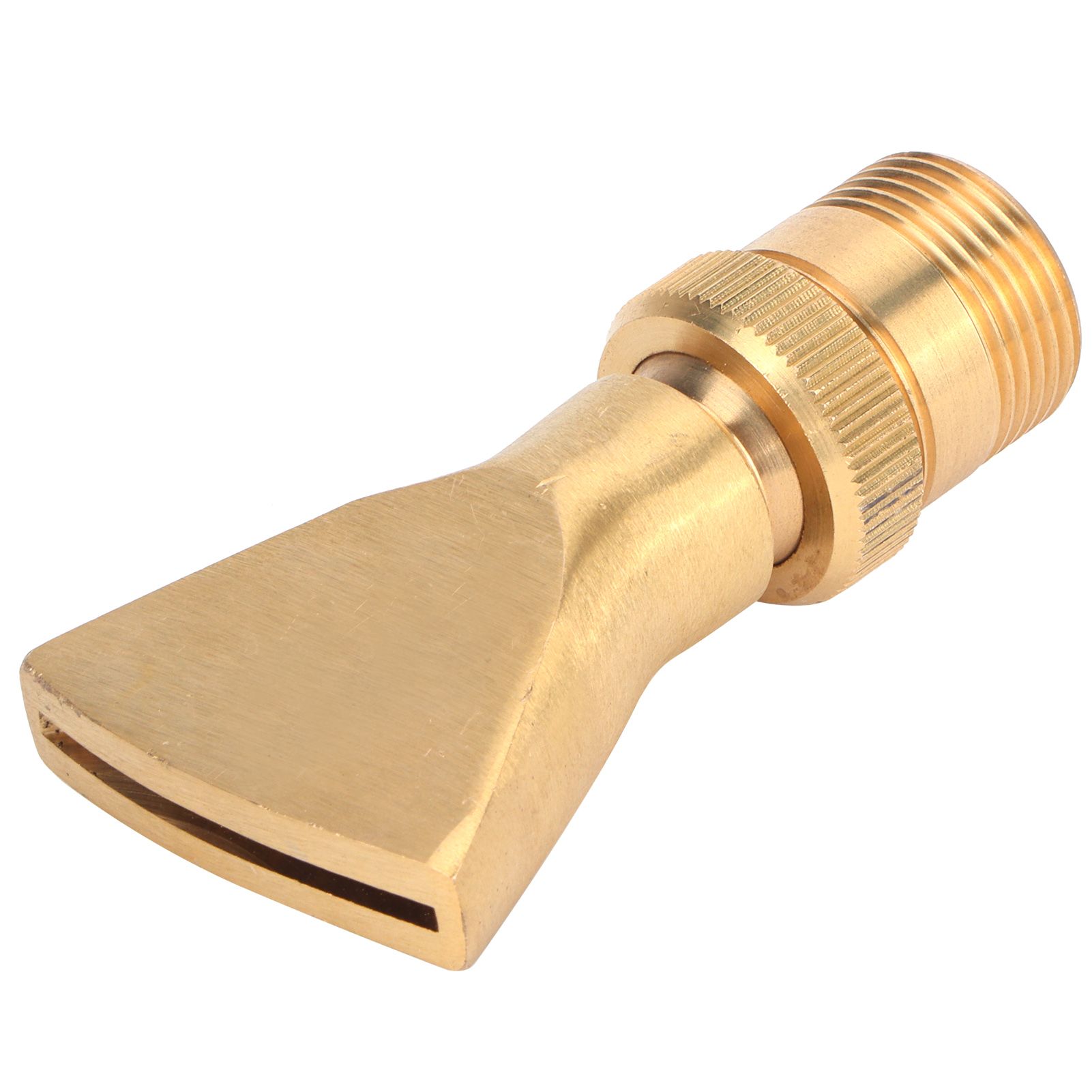 Brass Narrow Fan Jet Water Fountain Nozzle Spray Head Adjust Pond Sprinkler EC